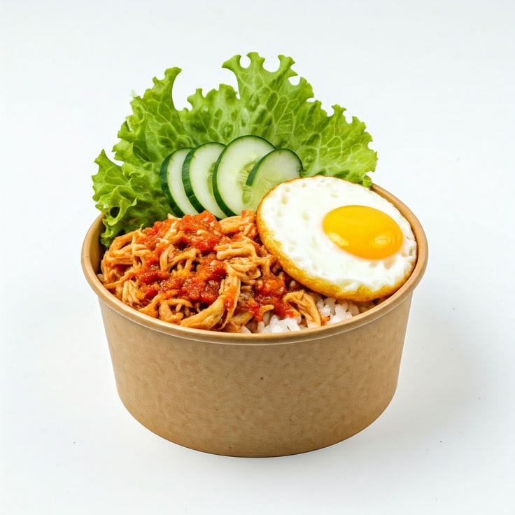 Rice Bowl Ayam Rica Rica